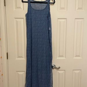 Lands’ End Blue Print Swim Cover-up